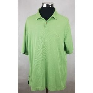 Mens TOMMY BAHAMA Green Marlin Logo Polo Shirt XL